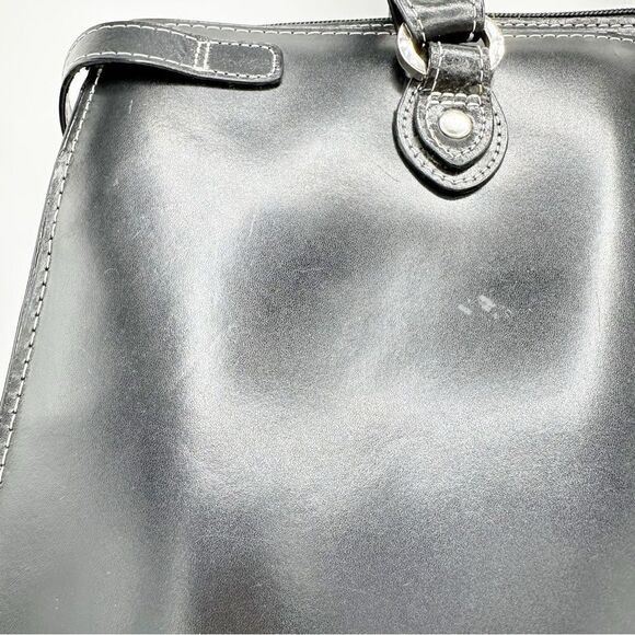 McKlein USA Winnetka Black Leather 15” Laptop‎ Briefcase Double Shoulder Strap - Picture 9 of 16